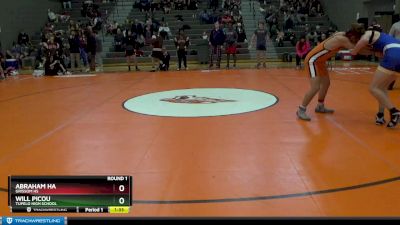 172 lbs Round 1 - Abraham Ha, Grissom Hs vs Will Picou, Tupelo High School