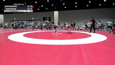 120 lbs Champ. Round 2 - Adam Martinez, OK vs Gavin Miller, OK