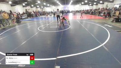 81 lbs Quarterfinal - Malik Mata, Grant County Elite vs Logan Lundberg, Bear Cave