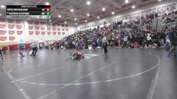 106 lbs Champ. Round 1 - Seth McFarland, Elyria vs Easton Stephen, Barnesville