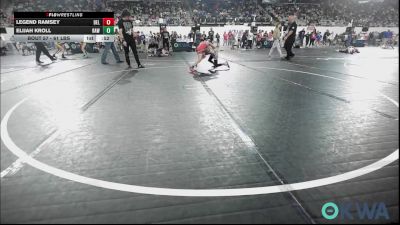 61 lbs Consi Of 8 #1 - Legend Ramsey, Del City Little League vs Elijah Kroll, Raw Wrestling Club