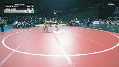 3A Boys 157 lbs Quarterfinal - Lucian Miller, Burns Boys vs Javier Bautista, Creswell Boys