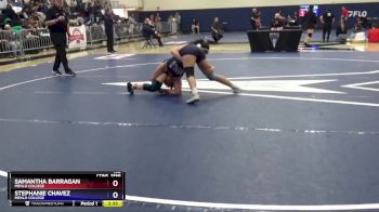 136 lbs Cons. Semi - Samantha Barragan, Menlo College vs Stephanie Chavez, Menlo College