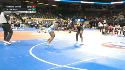 140 Class 2 lbs Semifinal - Diamond Keytue, Oak Park vs Ja`Ziya Miles, Staley