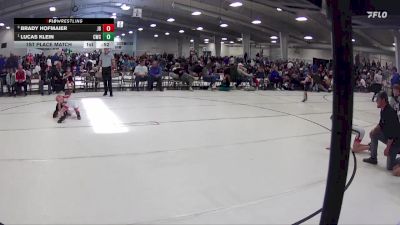 28 lbs 1st Place Match - Lucas Klein, Cavalry Wrestling Club vs Brady Hofmaier, Junior Bucks