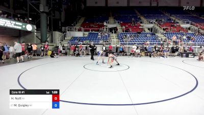 120 lbs Cons 16 #1 - Haydn Nutt, MI vs Matthew Quigley, MI