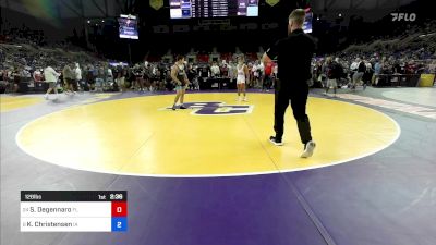 126 lbs Rnd Of 16 - Sebastian Degennaro, FL vs Koufax Christensen, IA