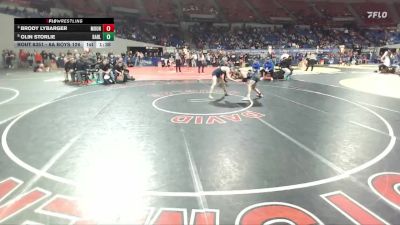 6A Boys 126 lbs Quarterfinal - Brody Lybarger, Mountainside Boys vs Olin Storlie, Barlow Boys