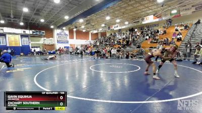 106 lbs Quarterfinal - Zachary Southern, Hesperia vs Gavin Equihua, Arlington