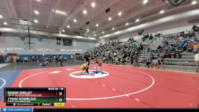 85 lbs 3rd Place Match - Daxon Shelley, Top Of The Rock Wrestling Club vs Tyson Schmelzle, Camel Kids Wrestling