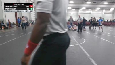126 lbs Round 8 (10 Team) - Chase Williams, Team Shutt vs Owen Shelley, Maryland Mallets
