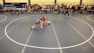 120 lbs Champ. Round 1 - Brett Kiecker, MN vs Kristian DeClercq, IL