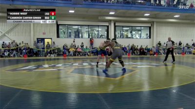 285 lbs Champ. Round 1 - Cameron Carter-Green, Pitt-Bradford vs Robbie West, Lycoming