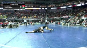 2A-150 lbs Champ. Round 2 - Aiden Hippen, Clear Lake vs Jax Jensen, Winterset