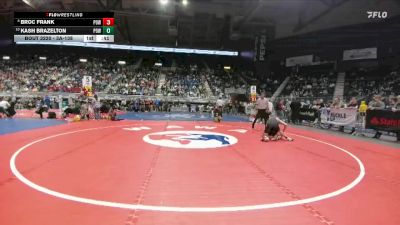 3A-138 lbs Cons. Round 2 - Kash Brazelton, Powell vs Broc Frank, Powell