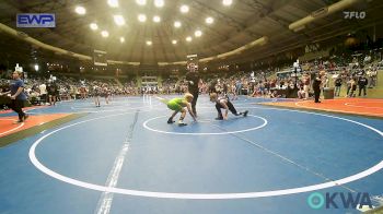 90 lbs Rr Rnd 2 - Sam Satterfield, Tulsa Blue T Panthers vs Dodger Nightingale, Tiger Trained Wrestling