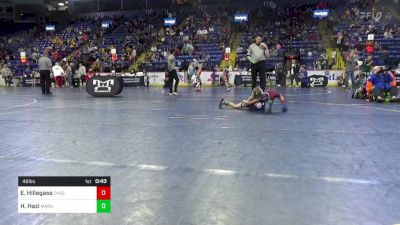 46 lbs Quarterfinal - Easton Hillegass, Chestnut Ridge vs Holden Hazi, Mars