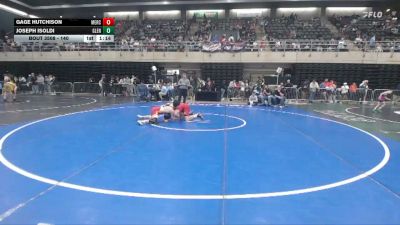 140 lbs Consolation - Gage Hutchison, Mercersburg vs Joseph Isoldi, Glen Rock