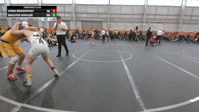 130 lbs Round 4 (6 Team) - Braxton Sholler, Donahue WA vs Owen Biederstedt, Notre Dame Lions