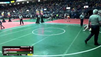 132 lbs 1st Place Match - Landon Mccargish, DAB1 vs Owen Edwards, JGW2