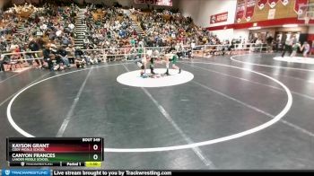 98 lbs Semifinal - Canyon Frances, Lander Middle School vs Kayson Grant, Cody Middle School