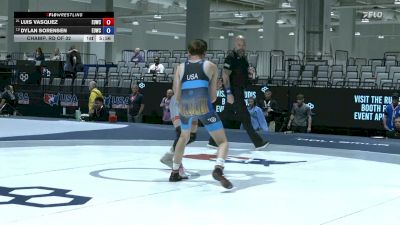 63 kg Champ. Rd Of 32 - Luis Vasquez, Eastside United Wrestling Club vs Dylan Sorensen, Eastside United Wrestling Club