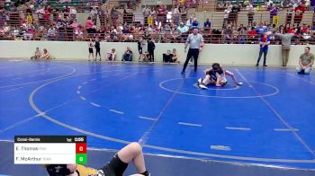 52-55 lbs Consolation - Ellis Thomas, Five Star Savannah Wrestling vs Ford McArthur, Teknique Wrestling