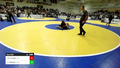 153 lbs Consi Of 32 #2 - Kiyanno Zuniga, Toppenish (WA) vs Isaac Balden, SLAM Academy (NV)