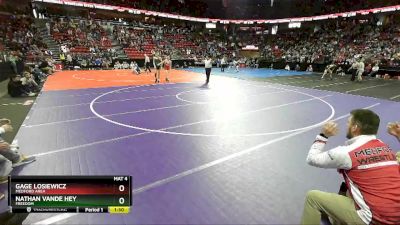 D2-145 lbs Quarterfinal - Nathan Vande Hey, Freedom vs Gage Losiewicz, Medford Area