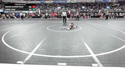 53 lbs Consi Of 8 #2 - Kenton Schwettman, Badlands Elite vs Creed Long, Chickasha Youth Wrestling