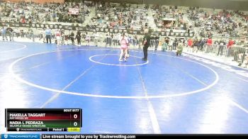 85 lbs Cons. Semi - Makella Taggart, Mat Demon WC vs Nadia L Pedraza, SelahFlo Vikings Wrestling