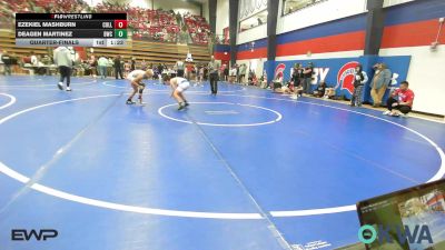 100 lbs Quarterfinal - Ezekiel Mashburn, Collinsville Cardinal Youth Wrestling vs Deagen Martinez, Berryhill Wrestling Club
