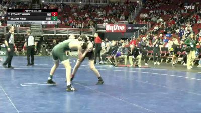 3A-126 lbs Cons. Round 3 - Elijah Hyet, Dubuque Hempstead vs Stoney Wood, Indianola