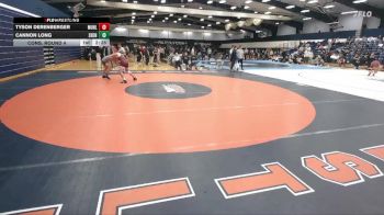 165 lbs Cons. Round 4 - Tyson Derenberger, Muhlenberg vs Cannon Long, Shenandoah