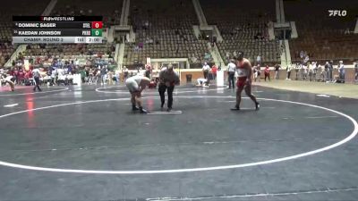 6A 285 lbs Champ. Round 2 - Dominic Sager, Stanhope Elmore vs Kaedan Johnson, Pike Road School