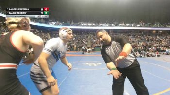 3A 165 lbs Semifinal - Ranger Freeman, East Rutherford High School vs Zalen McCraw, Polk County High School