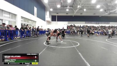 138 lbs Cons. Round 2 - Bryan Villatoro, Anaheim vs Drew Petty, South Torrance