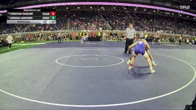 D2-120 lbs Semifinal - Joshua Ledford, Zeeland East HS vs Cristian Haslem, St Clair HS