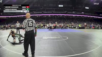 D1-126 lbs Semifinal - Archer Anderson, Clarkston HS vs Aurelio Mendez, Jenison HS