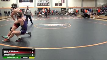157 lbs Quarterfinal - Landon Bell, Iowa City, Liberty vs Lane Rozendaal, Newton