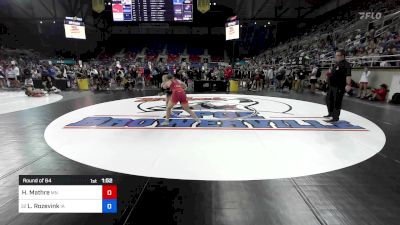 136 lbs Round Of 64 - Hattie Mathre, MN vs Lexa Rozevink, IA