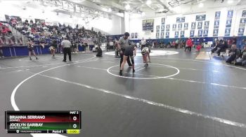 115 lbs Cons. Round 2 - Brianna Serrano, Downey vs Jocelyn Garibay, South El Monte
