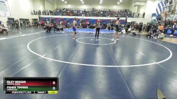190 lbs Cons. Round 1 - Fisher Timmins, Timberlake vs Riley Berger, Coeur D Alene