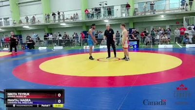 80kg Champ. Round 1 - Nikita Tsyruk, Grande Prairie WC vs Mantaj Nagra, Canadian Mal Wrestling