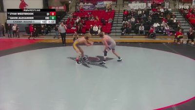 133 lbs Champ. Round 1 - Gavin Alexander, Central Methodist vs Zyan Westbrook, Quincy