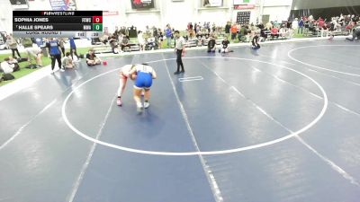 Junior Girls - 190 lbs Cons. Round 1 - Halle Spears, Michigan Wrestling Academy vs Sophia Jones, Franklin Central Wrestling Club