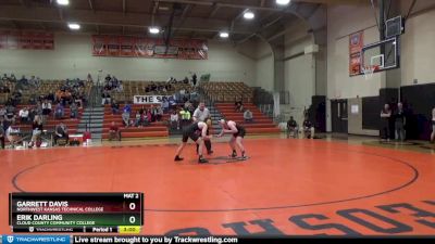 174 lbs Champ. Round 1 - Garrett Davis, Northwest Kansas Technical College vs Erik Darling, Cloud County Community College