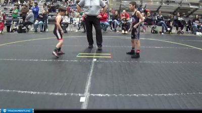 75 lbs Quarterfinals (8 Team) - Gavin Brent, Lowell WC vs Ian Glosmek, Get Hammered