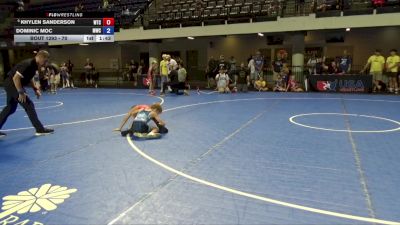 70 lbs 7th Place Match - Khylen Sanderson, Wichita Training Center vs Dominic Moc, Miami Wrestling Club