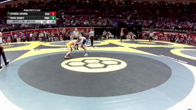 D2-132 lbs Champ. Round 1 - Tate Hisey, St. Marys Memorial vs Ayden Johns, Bloom-Carroll